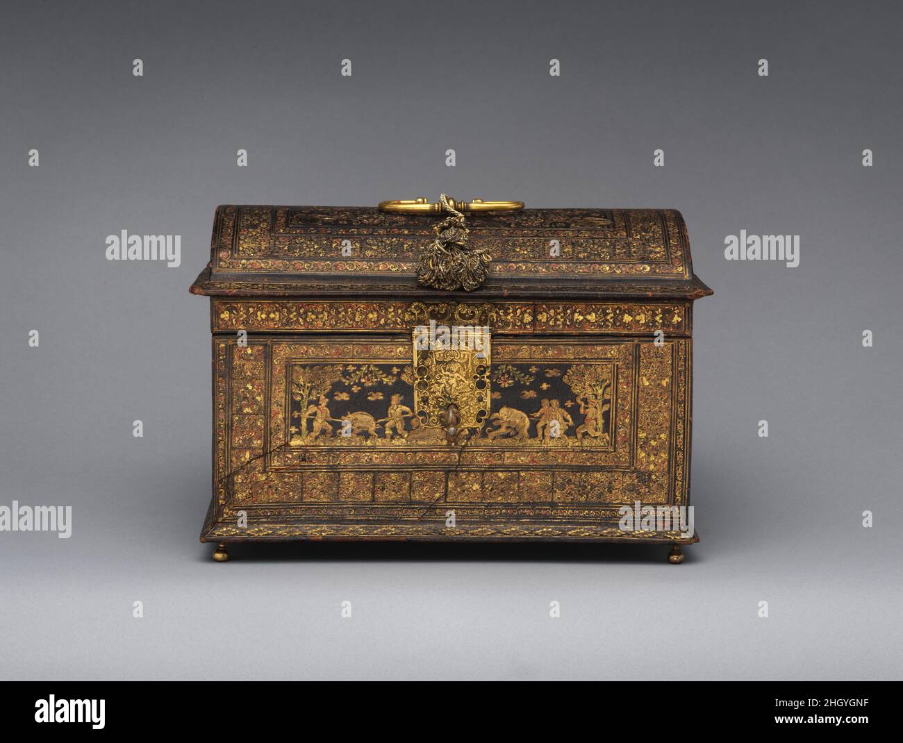 Brass Jewellery Casket from The Rann Of Kutch - 19thC Brass Jewellery Casket from The Rann Of Kutch - 19thC