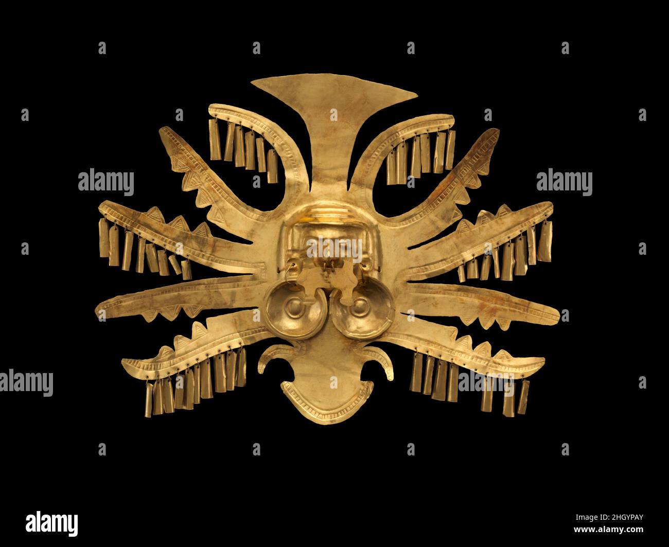 Headdress Ornament 1st–7th century Calima (Yotoco) Five lateral rays ...