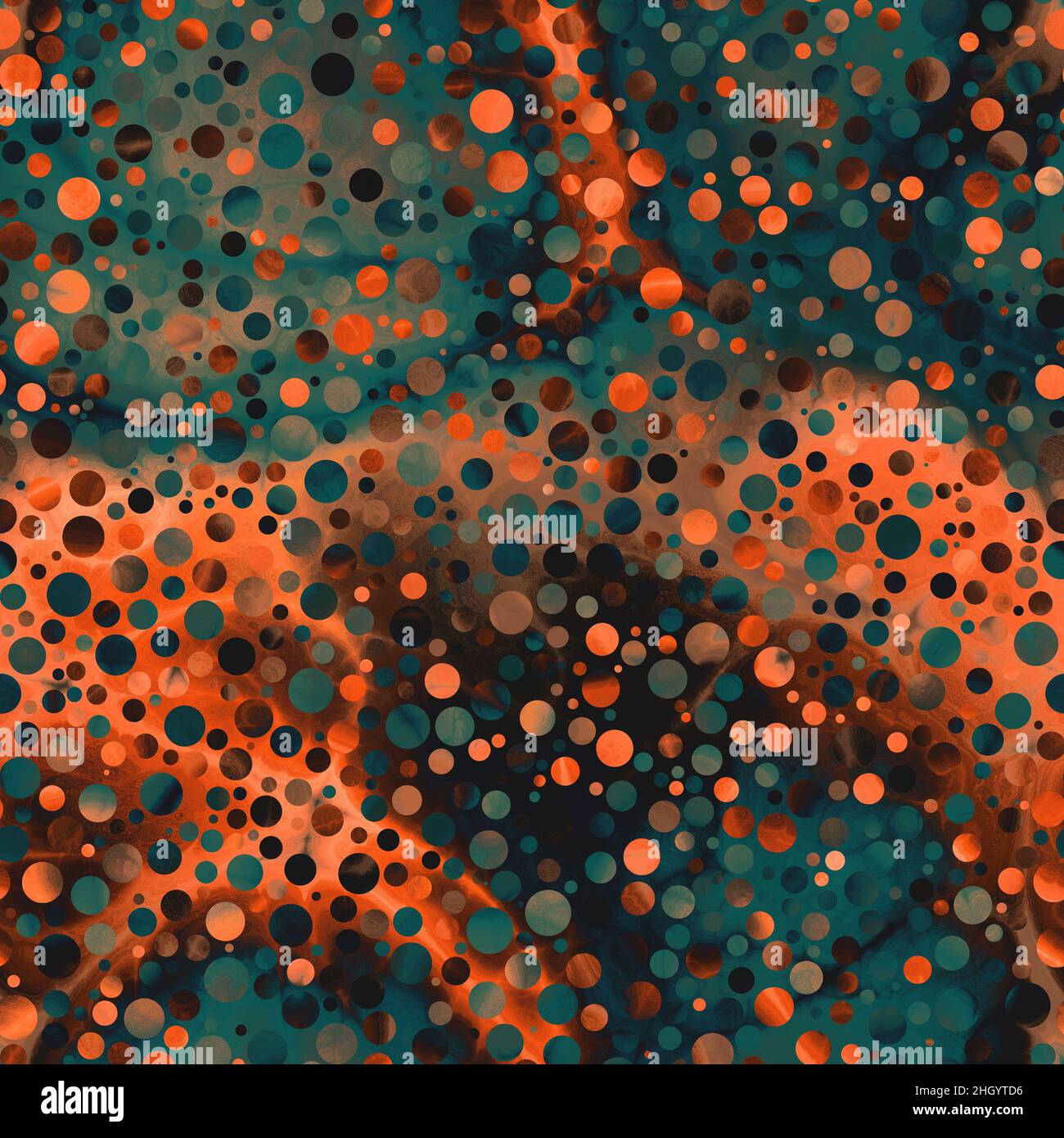 Seamless pattern of marbled orbs that gives a dreamy fantasy mysterious ...