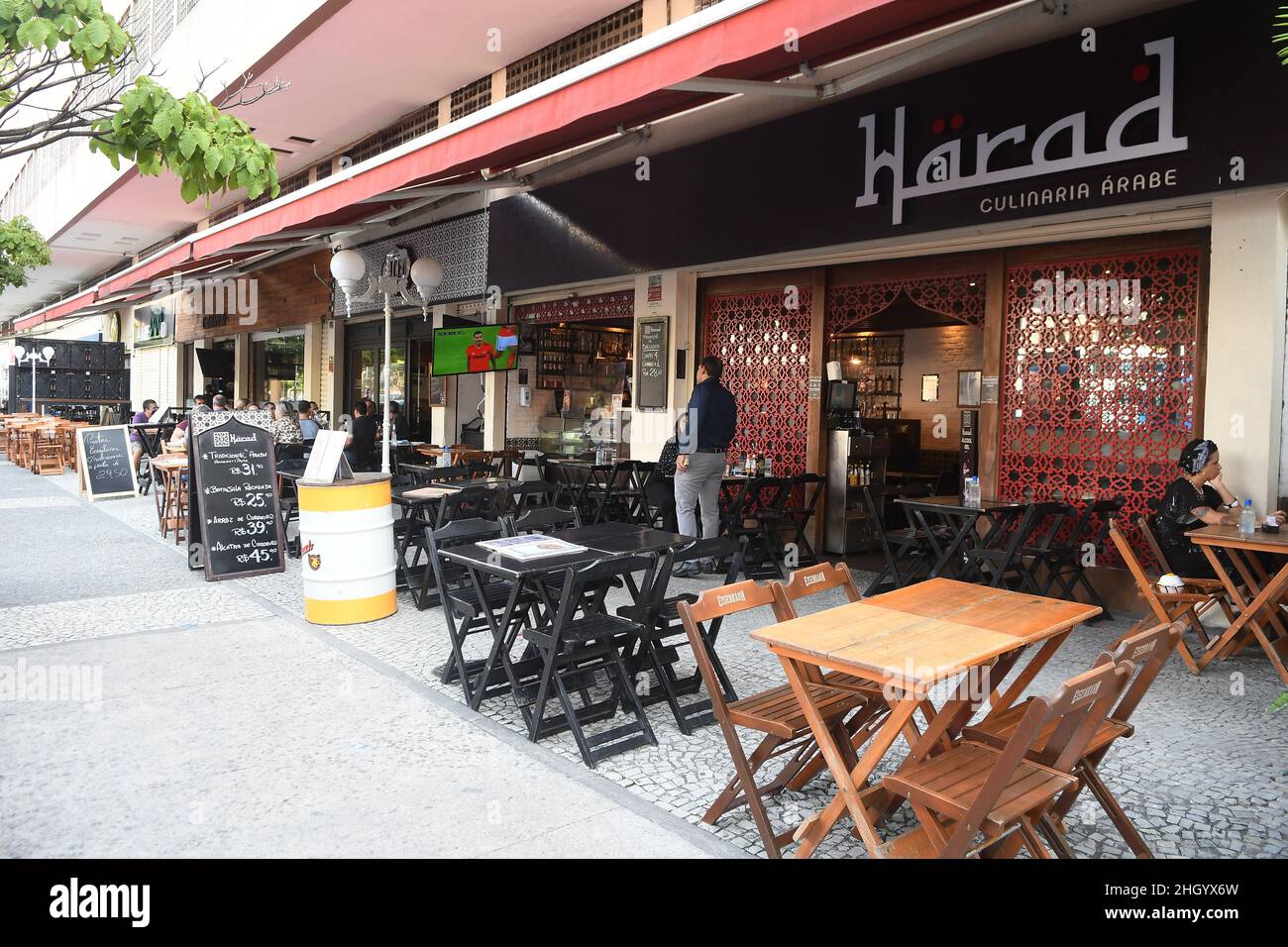 Rio de Janeiro, Brazil, May 11, 2021.Bars and restaurants in botafogo