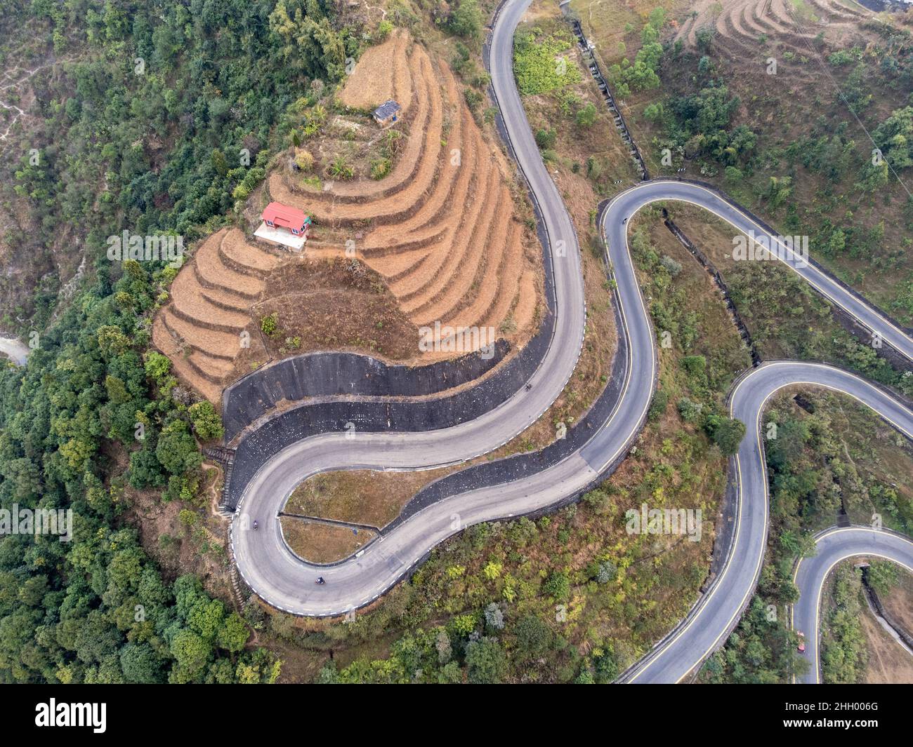 AN aerial view of the BP Highway also known as the Bardibas highway in
