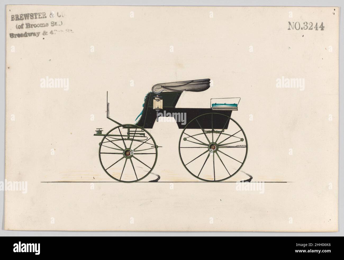 design-for-stanhope-phaeton-no-3244-1876-brewster-co-american-brewster-company-historyestablished-in-1810-by-james-brewster-17881866-in-new-haven-connecticut-brewster-company-specialized-in-the-manufacture-of-fine-carriages-the-founder-opened-a-new-york-showroom-in-1827-at-53-54-broad-street-and-the-company-flourished-under-generations-of-family-leadership-expansion-necessitated-moves-around-lower-manhattan-with-name-changes-reflecting-shifts-of-managementjames-brewster-sons-operated-at-25-canal-street-james-brewster-sons-at-396-broadway-and-brewster-of-broome-street-wa-2HH06K6.jpg