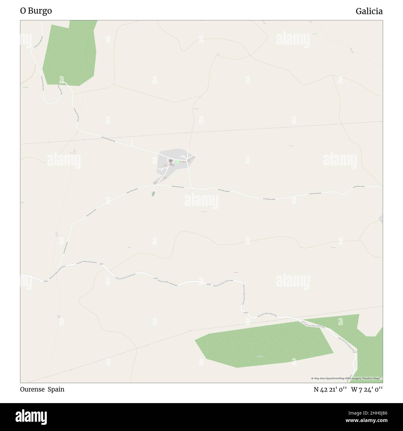 O burgo Cut Out Stock Images amp - O Burgo Ourense Spain Galicia N 42 21 0 W 7 24 0 Map Timeless Map Published In 2021 Travelers Explorers And Adventurers Like Florence Nightingale David Livingstone Ernest Shackleton Lewis And Clark And Sherlock Holmes Relied On Maps To Plan Travels To The Worlds Most Remote Corners Timeless Maps Is Mapping Most Locations On The Globe Showing The Achievement Of Great Dreams 2HH0J86 