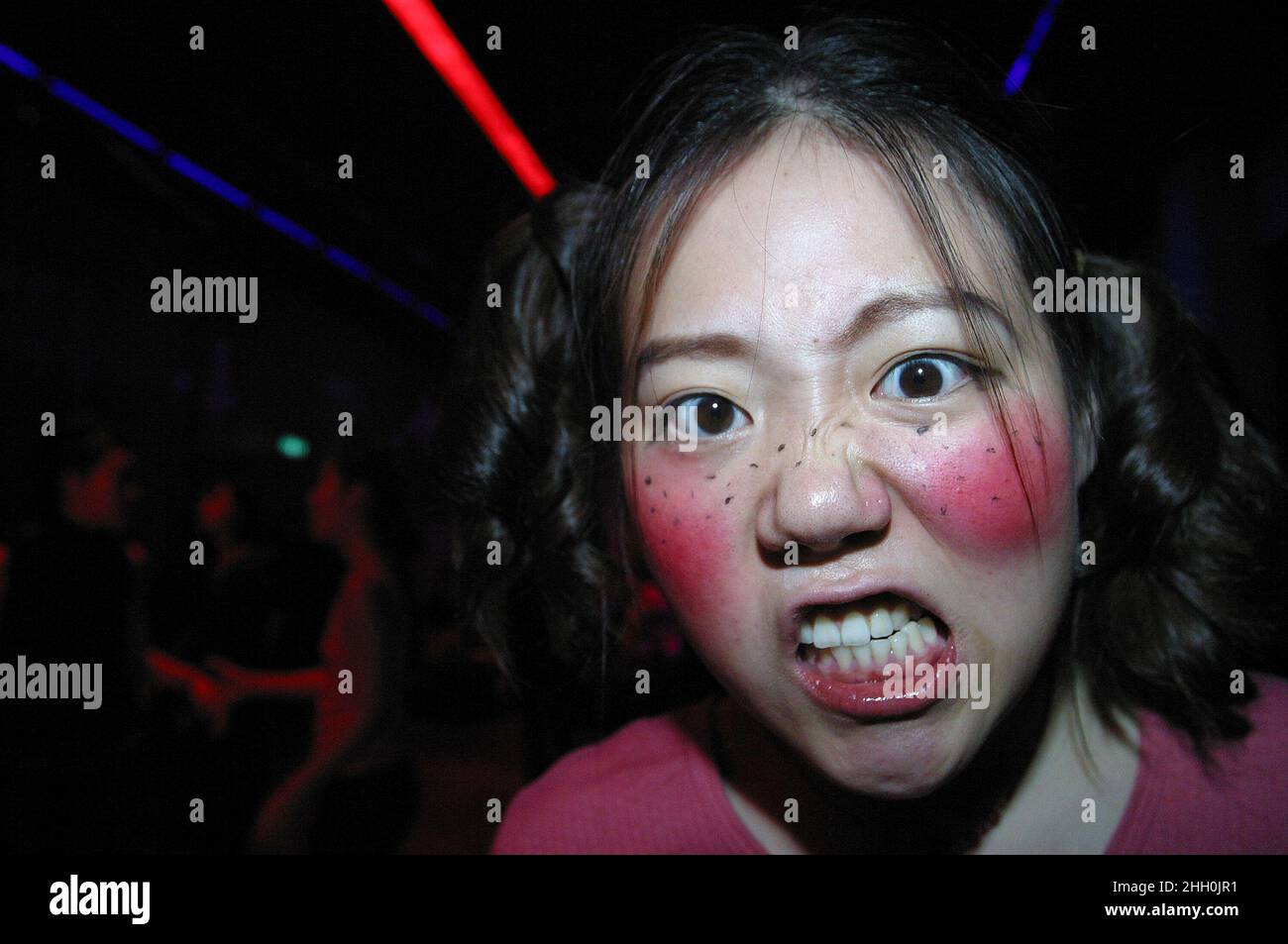 31 Oct 2003 South Korea Seoul Young People Zombie costume and