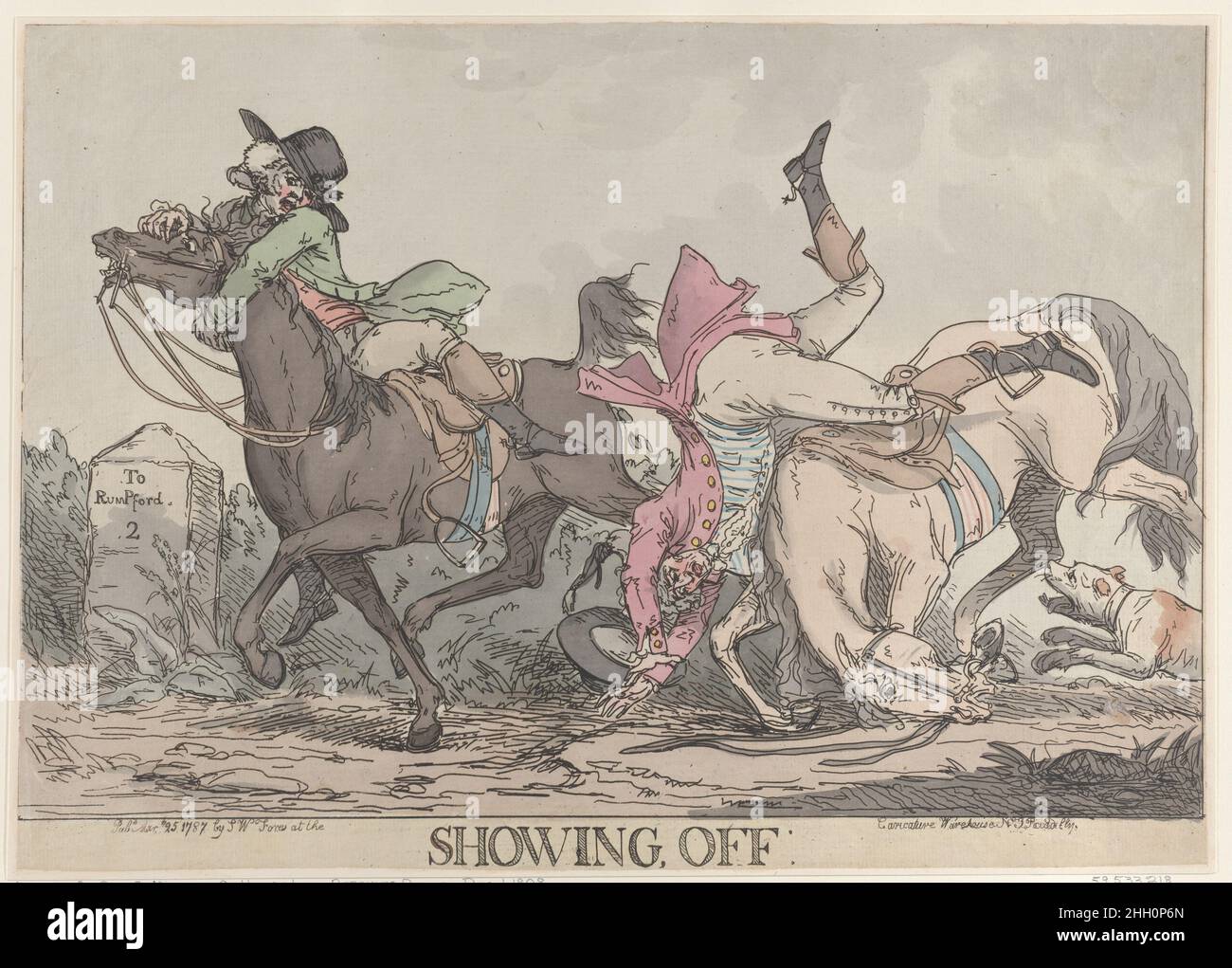 Rider falling off horse hi-res stock photography and images - Alamy