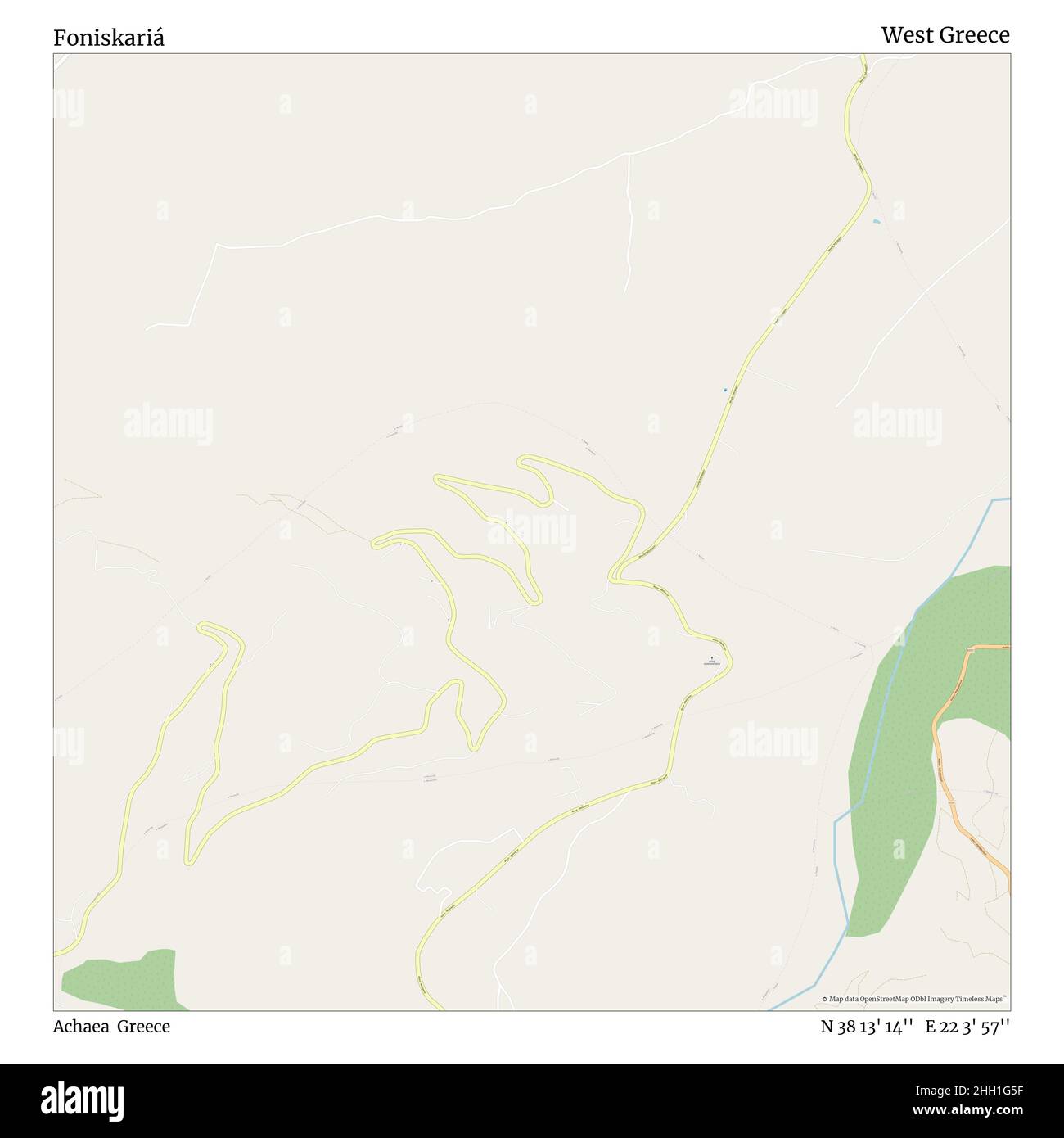 Driving Directions To 13 Foniskariá, Achaea, Greece, West Greece, N 38 13' 14'', E 22 3' 57'', Map,  Timeless Map Published In 2021. Travelers, Explorers And Adventurers Like  Florence Nightingale, David Livingstone, Ernest Shackleton, Lewis And