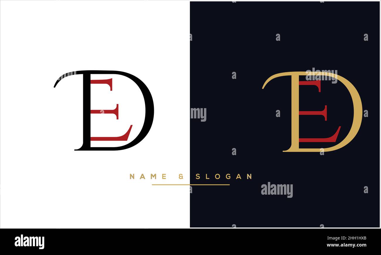 Ed real estate monogram hi-res stock photography and images - Alamy