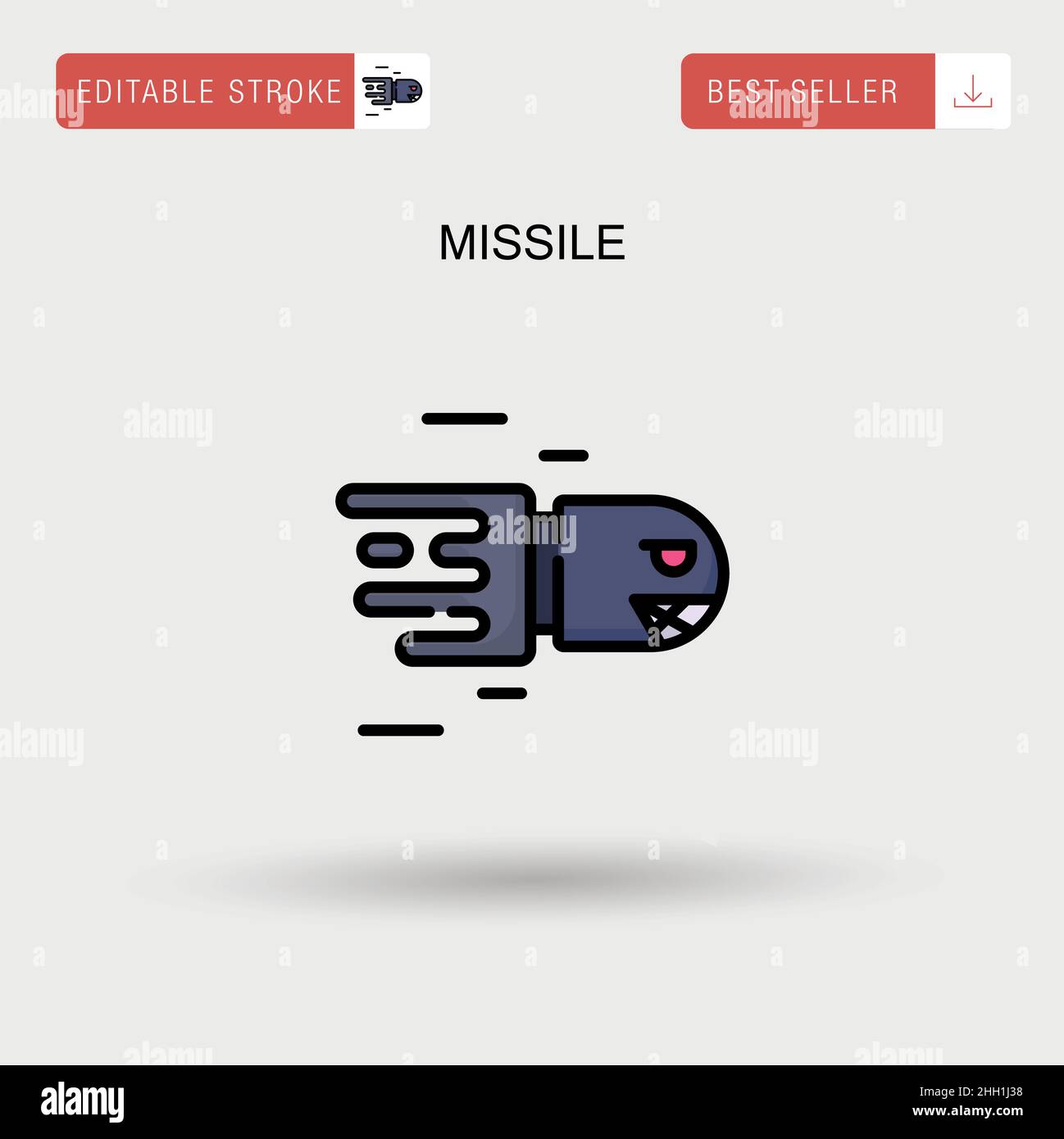 Missile flight Stock Vector Images - Alamy