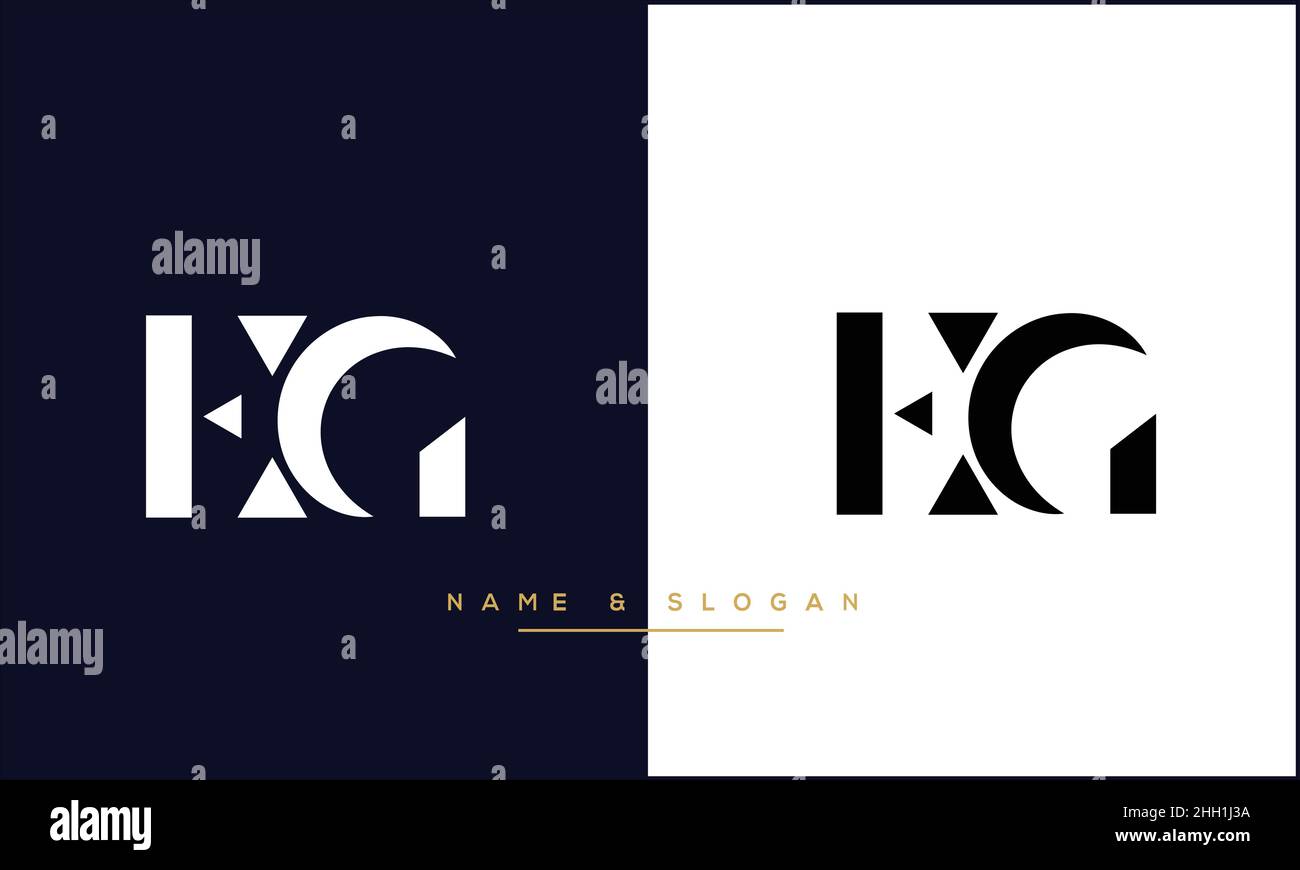 EG, EG Abstract Letters Logo MONOGRAM Stock Vector