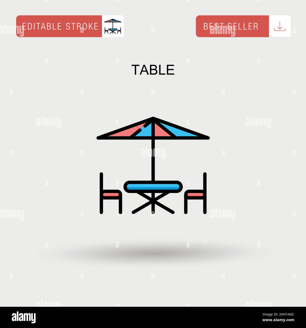Table Simple vector icon Stock Vector Image & Art - Alamy