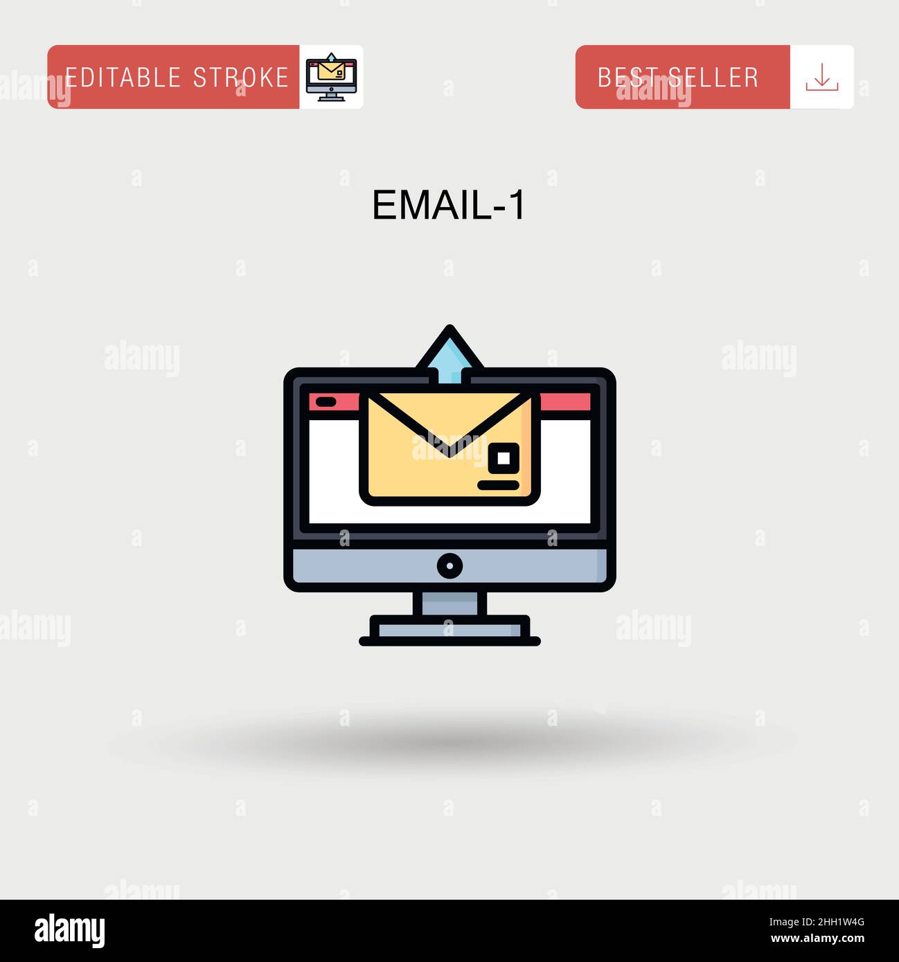 Email-1 Simple vector icon Stock Vector Image & Art - Alamy