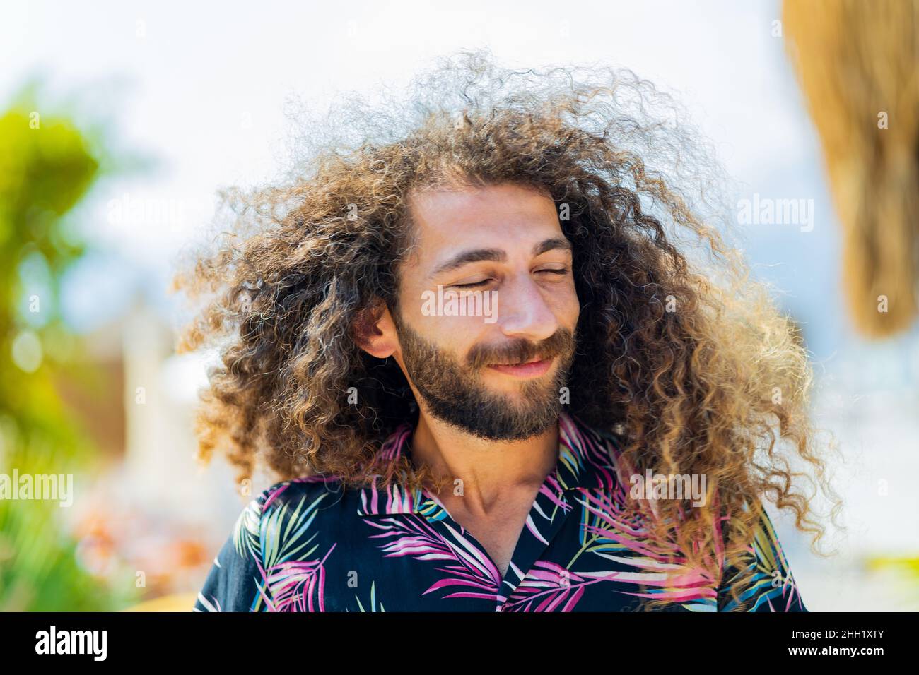 Mixed-Race Man with Blue Hair and Glasses - wide 3