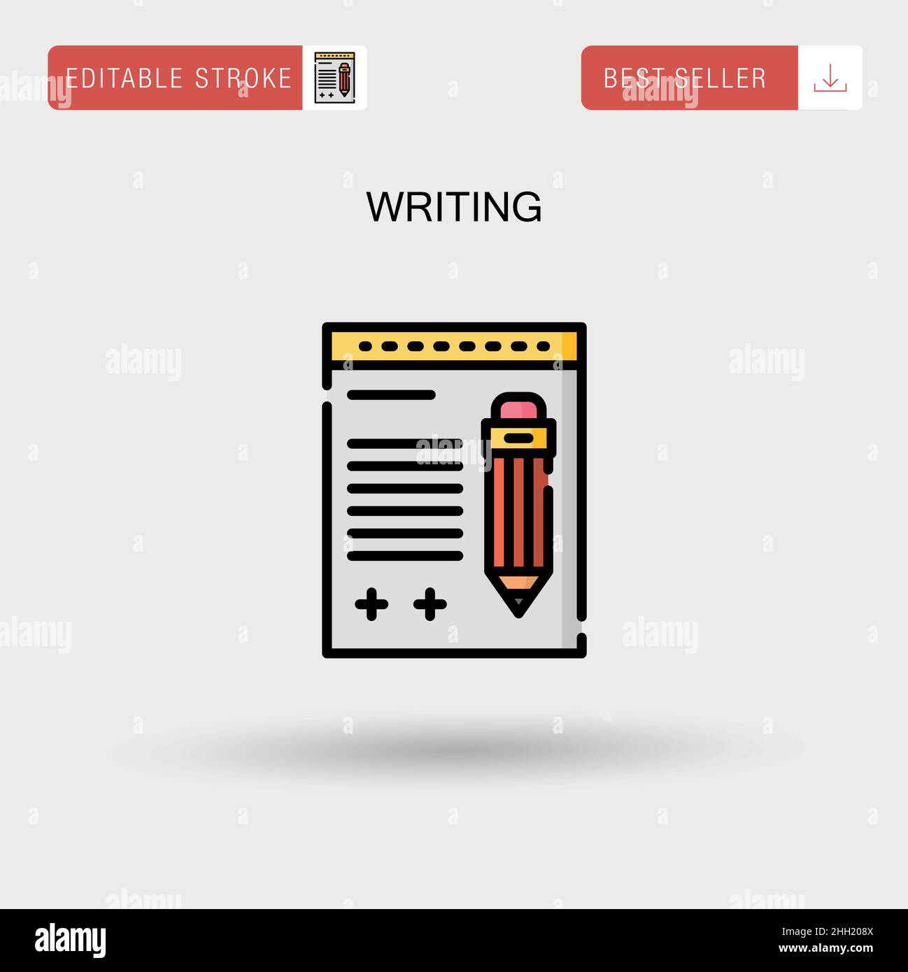 Writing Simple vector icon Stock Vector Image & Art - Alamy