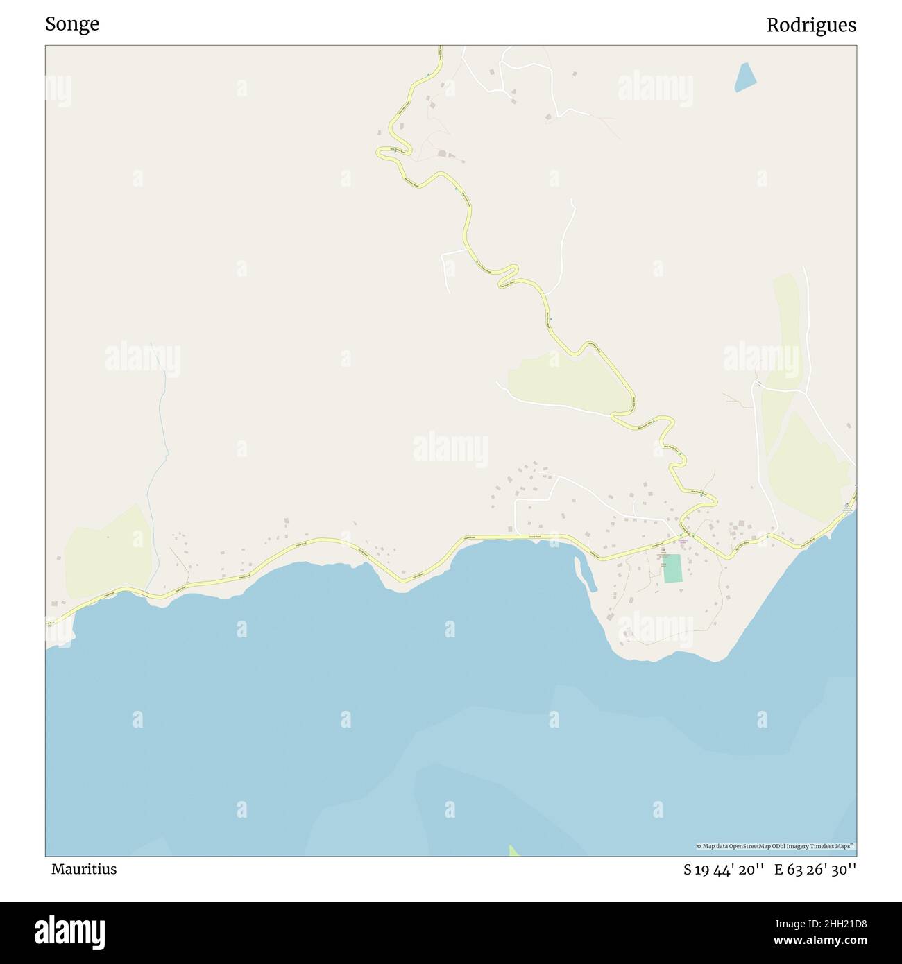 Map Of Rodrigues With Roads Road Rodrigues Mauritius High Resolution Stock Photography And Images -  Alamy