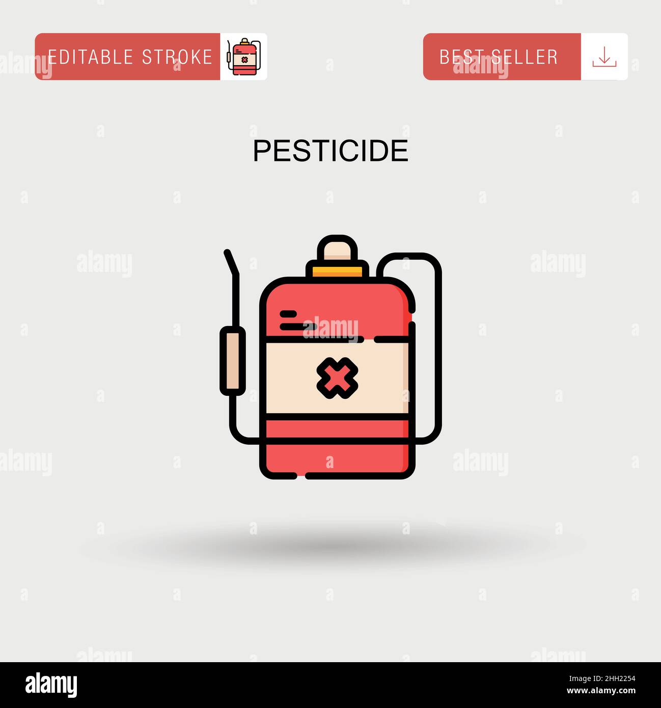Farmer spraying pesticide Stock Vector Images - Alamy