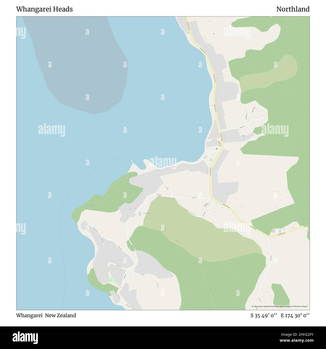 Whangarei Heads, Whangarei, New Zealand, Northland, S 35 49' 0'', E 174