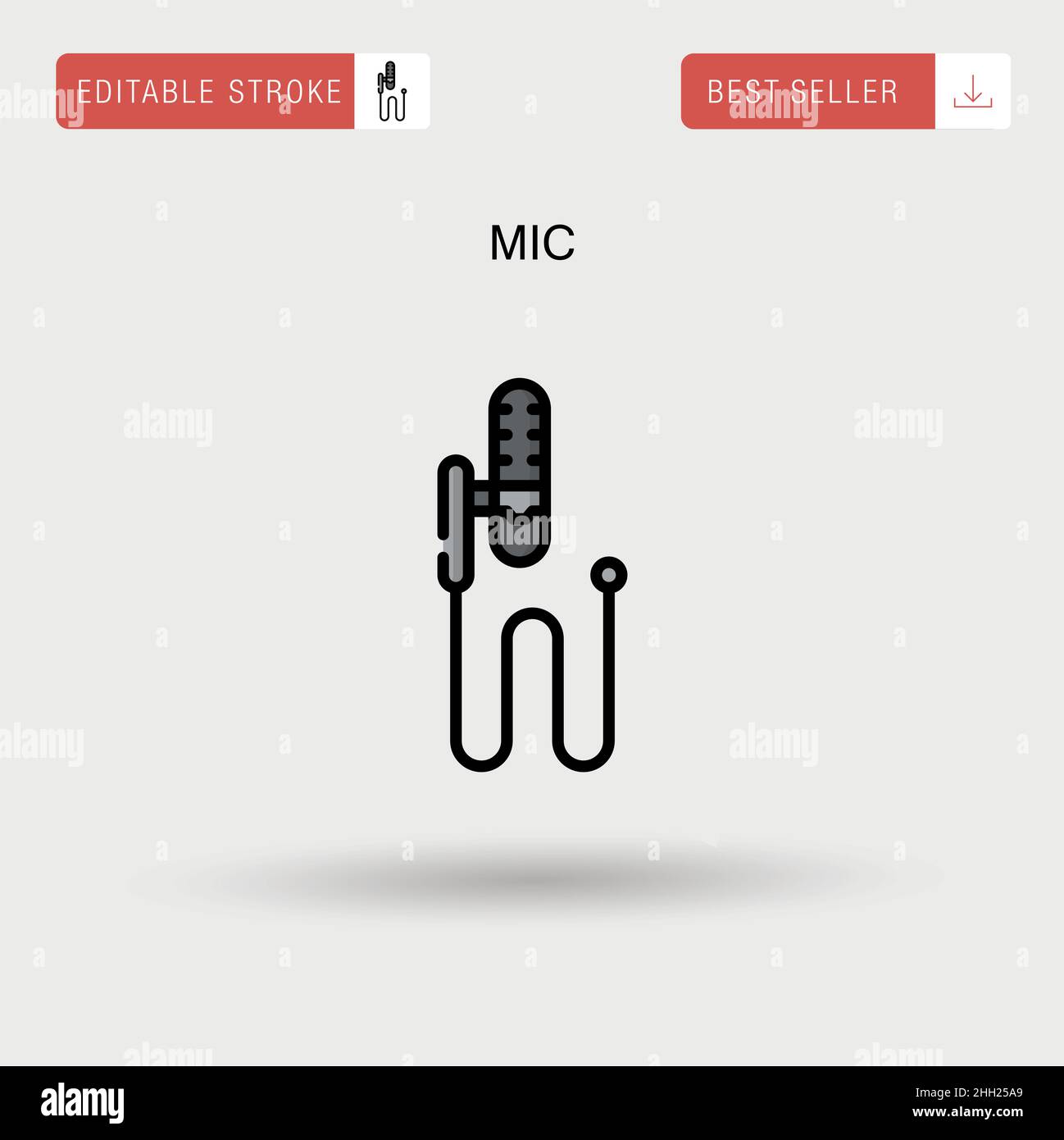 Mic stand Stock Vector Images Alamy