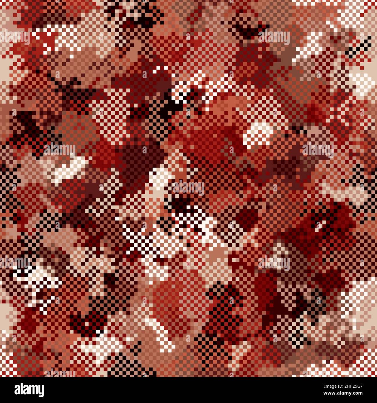 Texture military camouflage seamless pattern. Abstract army vector illustration Stock Vector