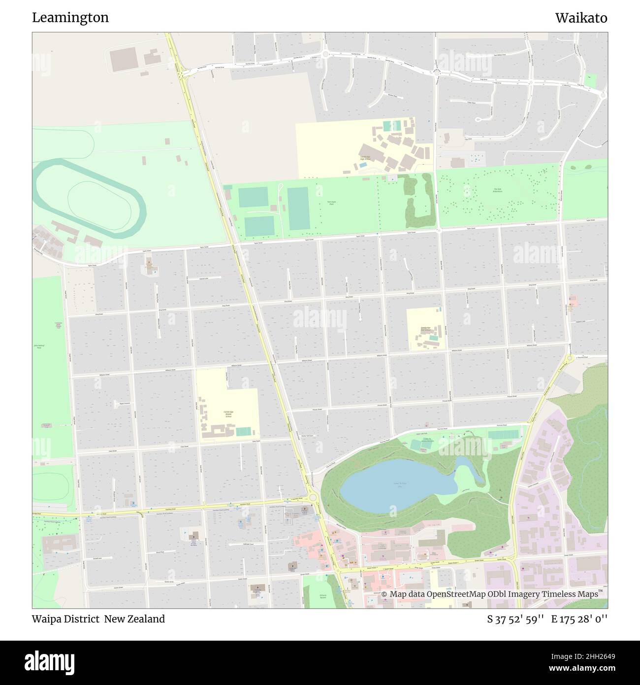 Map of leamington hires stock photography and images Alamy