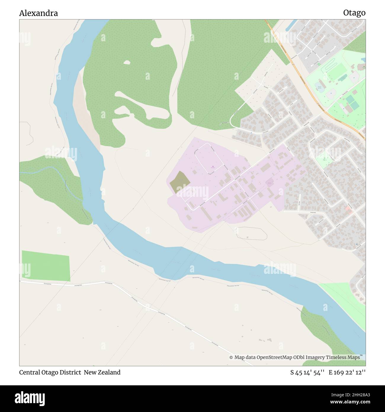 Alexandra new zealand map