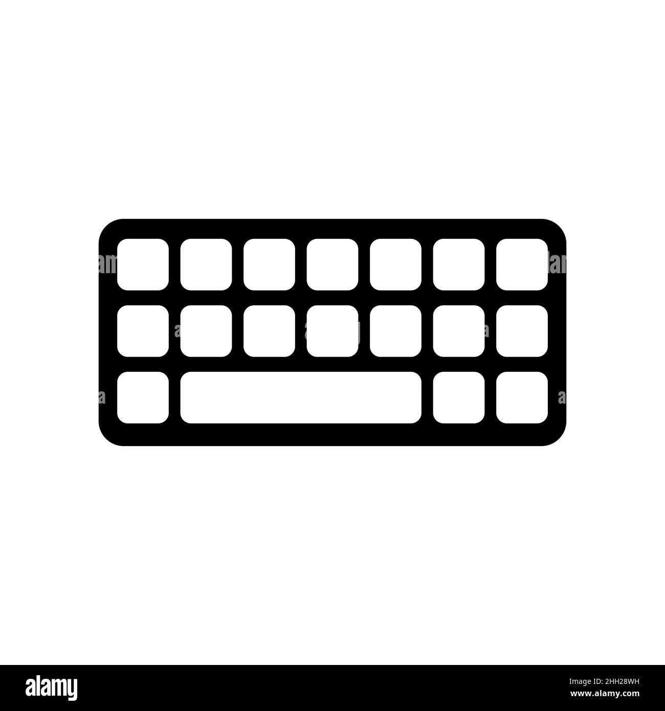 keyboard icon or logo isolated sign symbol vector illustration - high quality black style vector icons EPS 10 Stock Vector