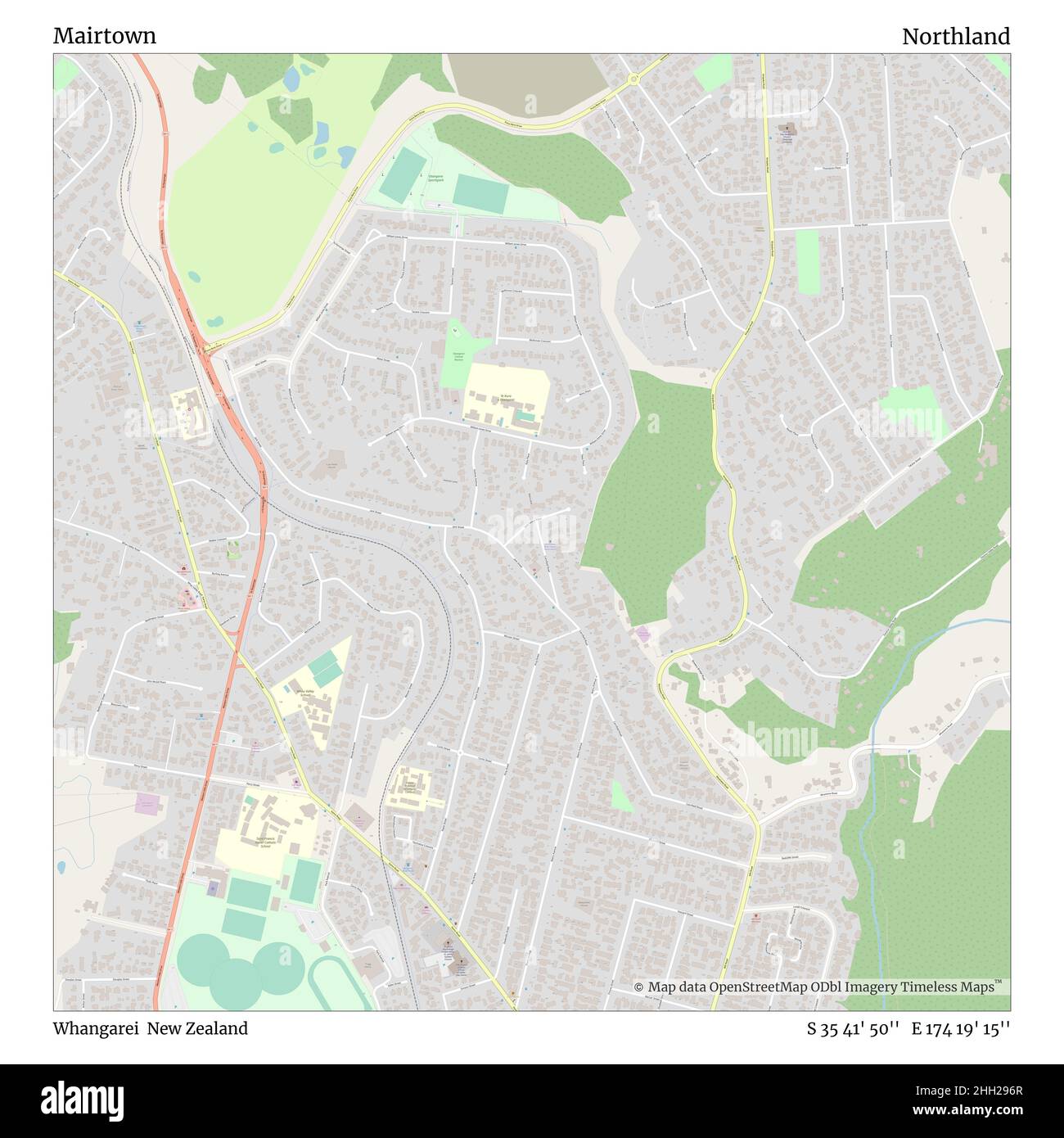 Mairtown, Whangarei, New Zealand, Northland, S 35 41' 50'', E 174 19