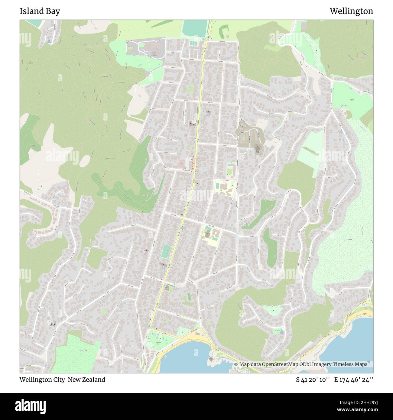 Island Bay Wellington Map Page 18 - Wellington Map High Resolution Stock Photography And Images -  Alamy