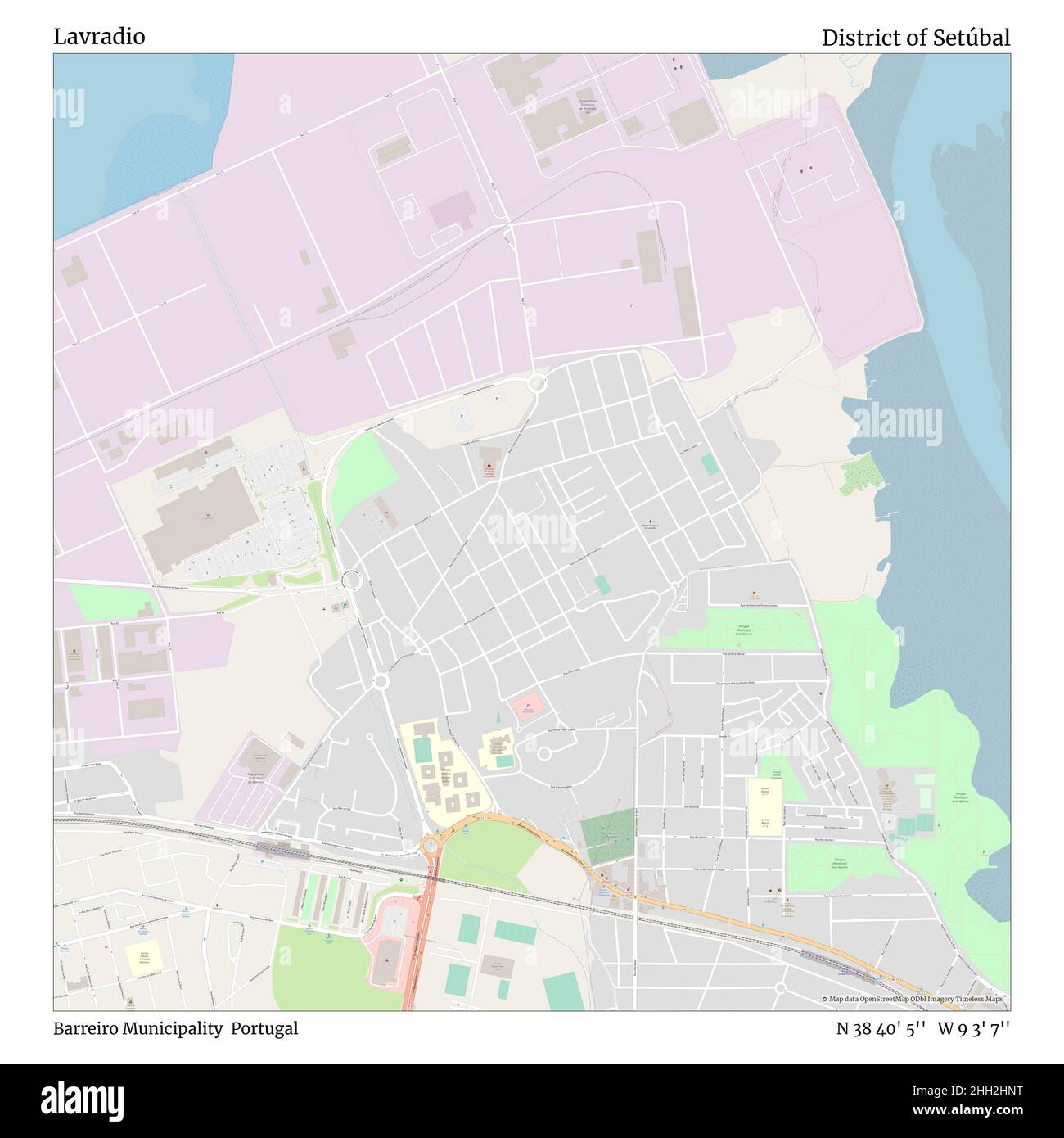 Map of barreiro portugal hires stock photography and images Alamy