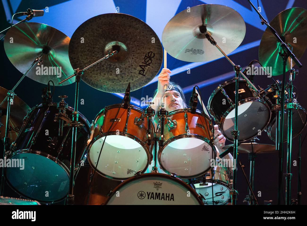 Oslo, Norway. 21st, January 2021. The Norwegian blues rock band Spidergawd performs a live concert during at Rockefeller in Oslo. Here drummer Kenneth Kapstad is seen live on stage. (Photo credit: Gonzales Photo - Per-Otto Oppi). Stock Photo
