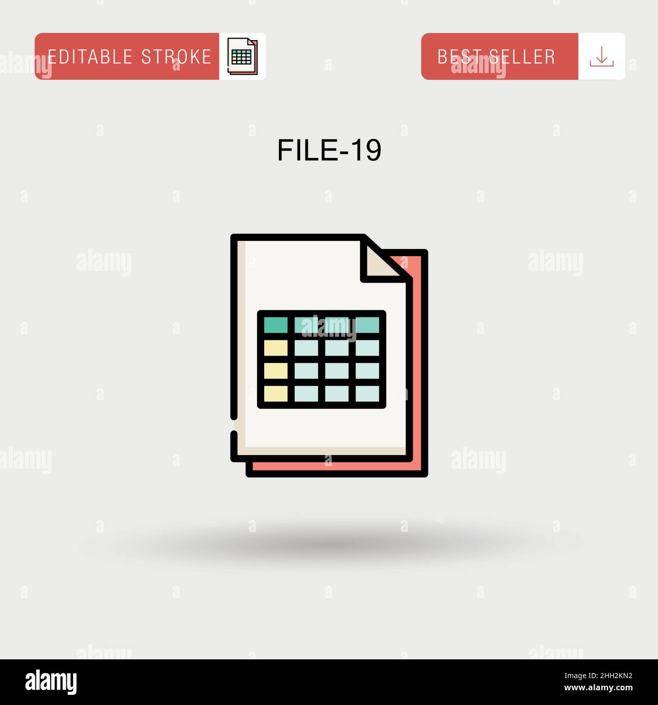File-19 Simple vector icon Stock Vector Image & Art - Alamy
