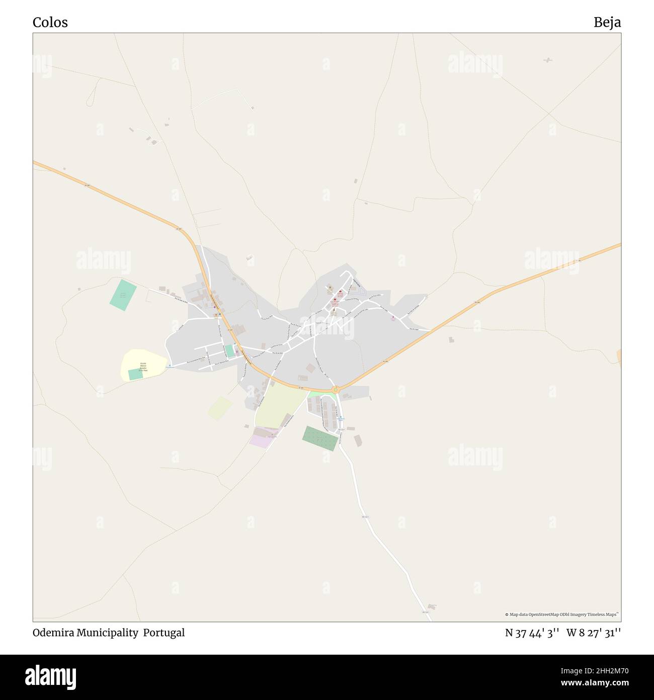 Odemira and Serpa location in Alentejo, South of Portugal map