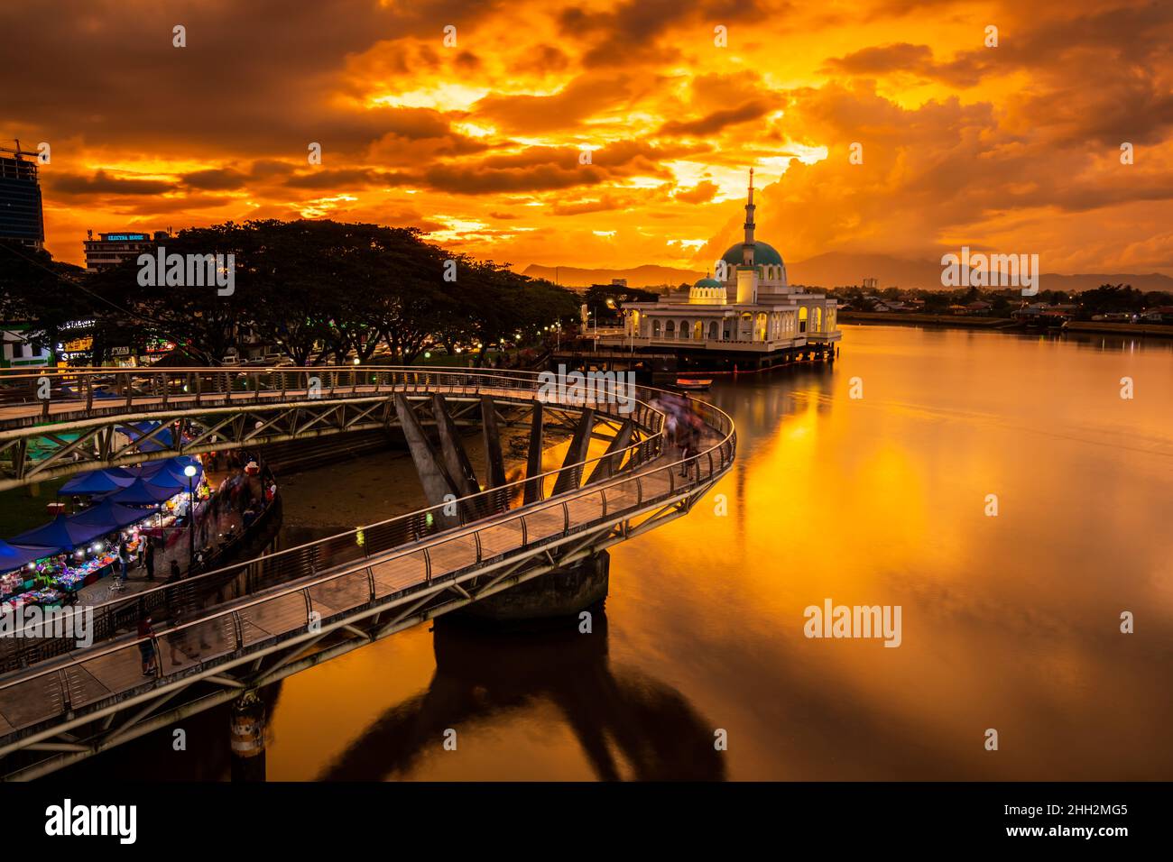 India Mosque Kuching Sarawak Stock Photo Alamy