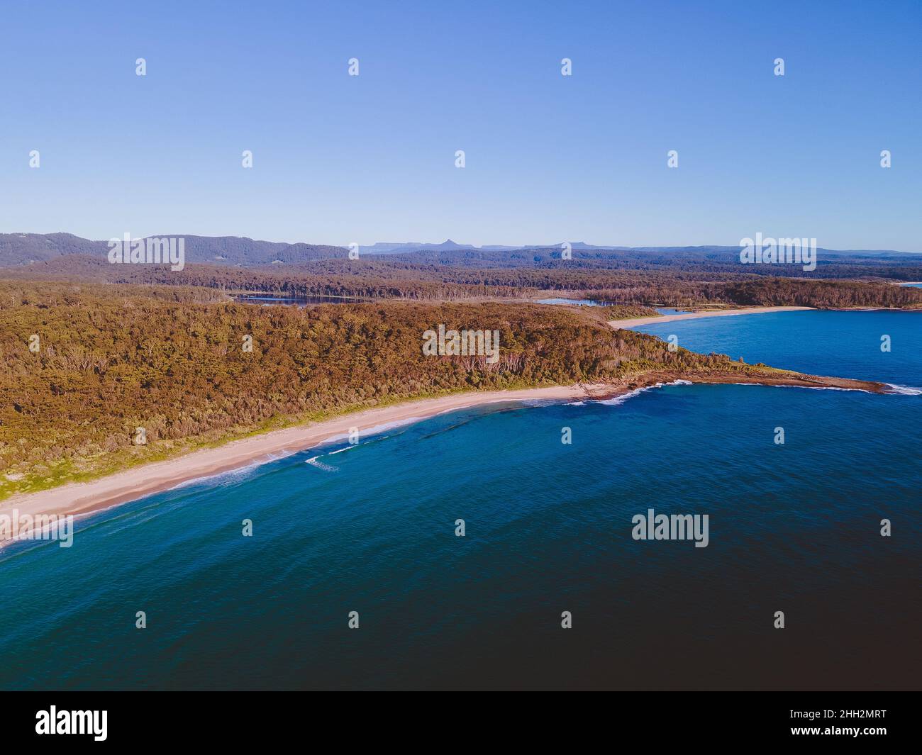 Aerial view of Bawley Point Beach, NSW, Australia Stock Photo Alamy