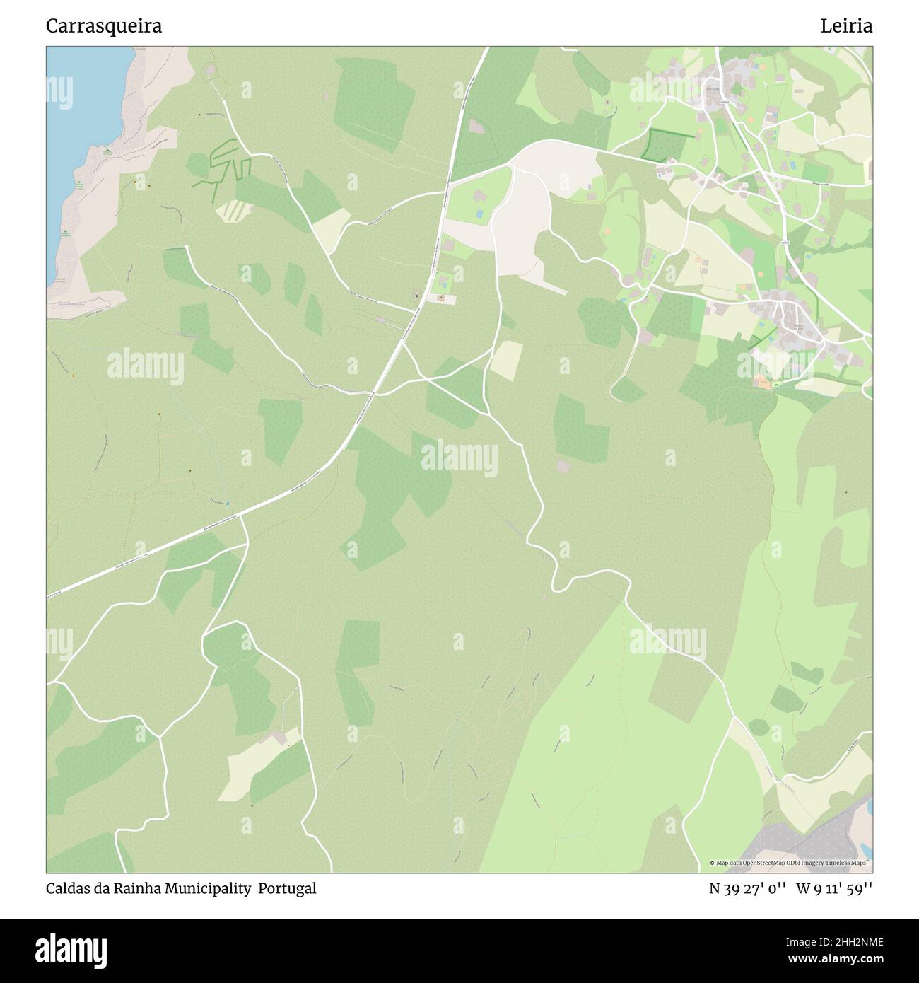 Map of caldas da rainha Cut Out Stock Images & Pictures Alamy