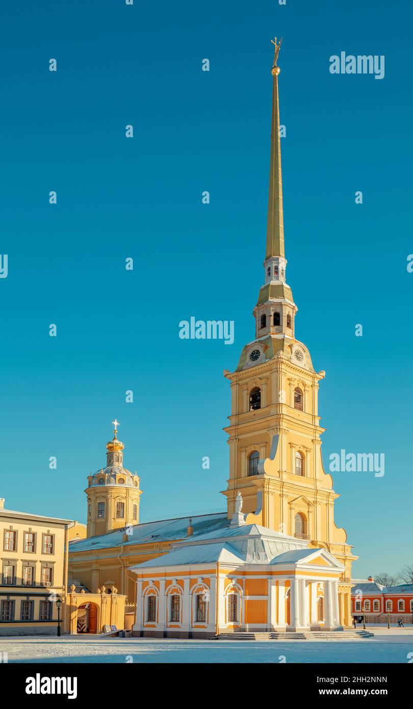 Peter and Paul cathedral in St. Petersburg, Russia Stock Photo