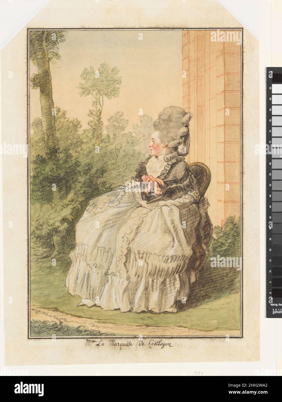 Madame la Marquise de Coëtlogon ca. 1777 Louis de Carmontelle French