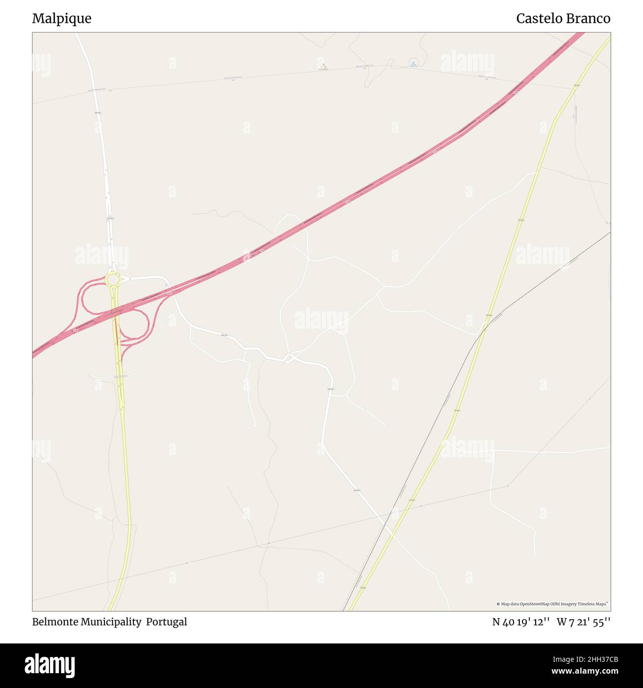 Map of belmonte portugal hires stock photography and images Alamy