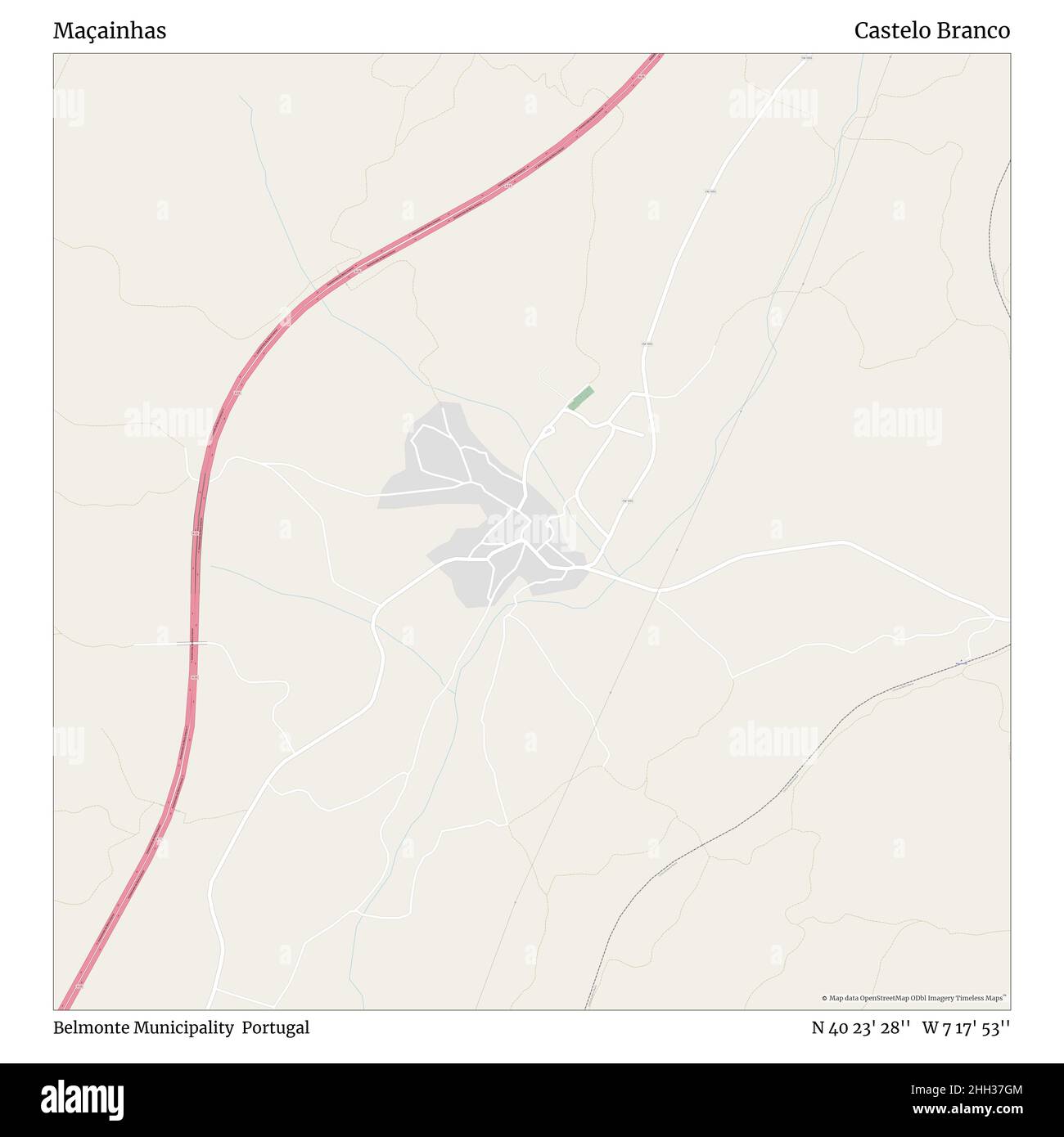 Map of belmonte portugal hires stock photography and images Alamy