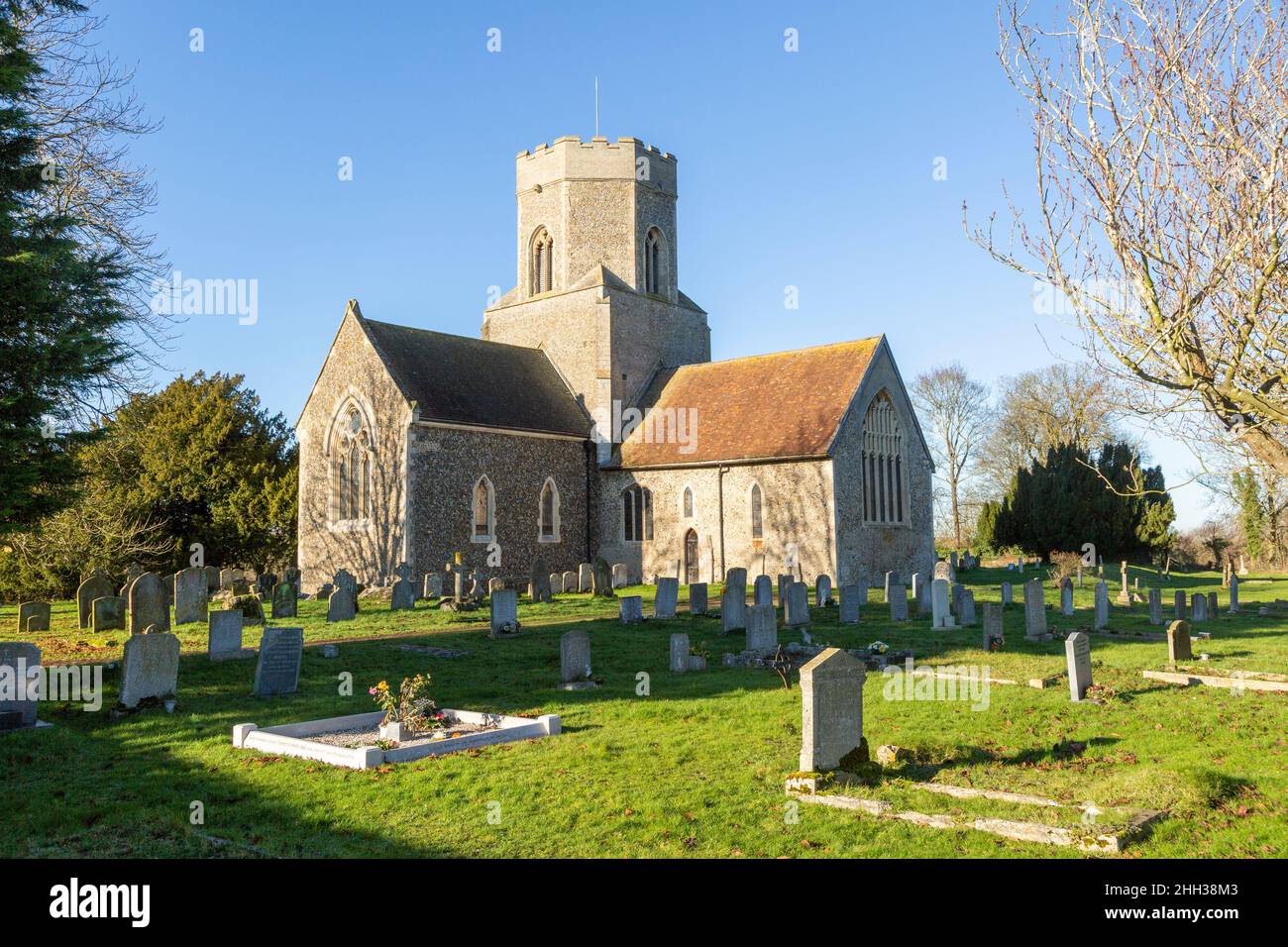 Village parish church of Saint Mary, Pakenham, Suffolk, England, UK Stock Photo