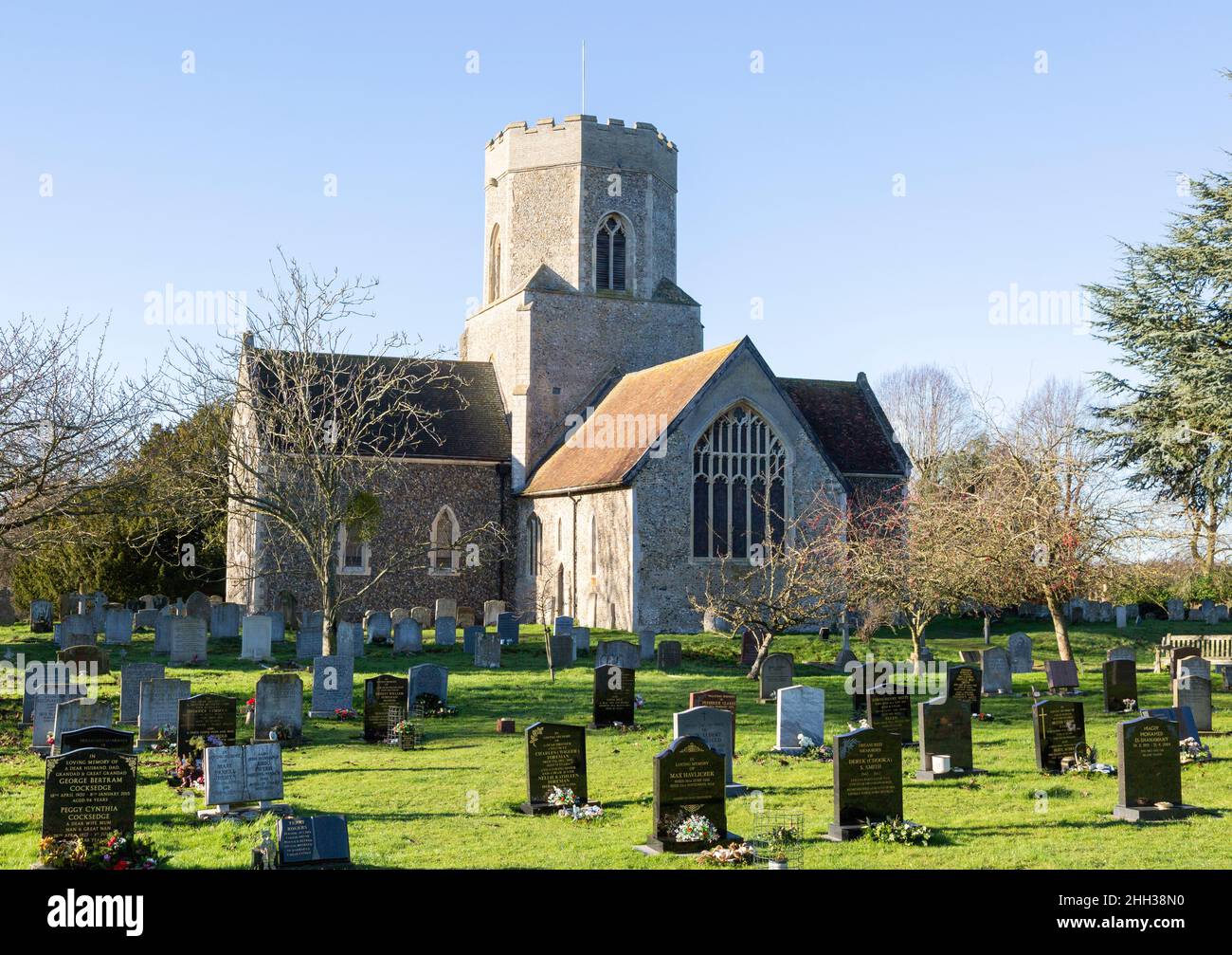 Village parish church of Saint Mary, Pakenham, Suffolk, England, UK