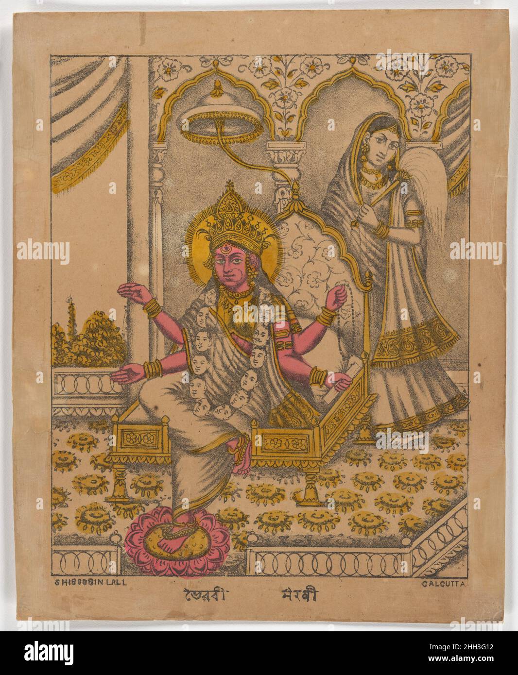 Goddess Bhairavi ca. 187080 Shib Gobin Lal The goddess Bhairavi is one