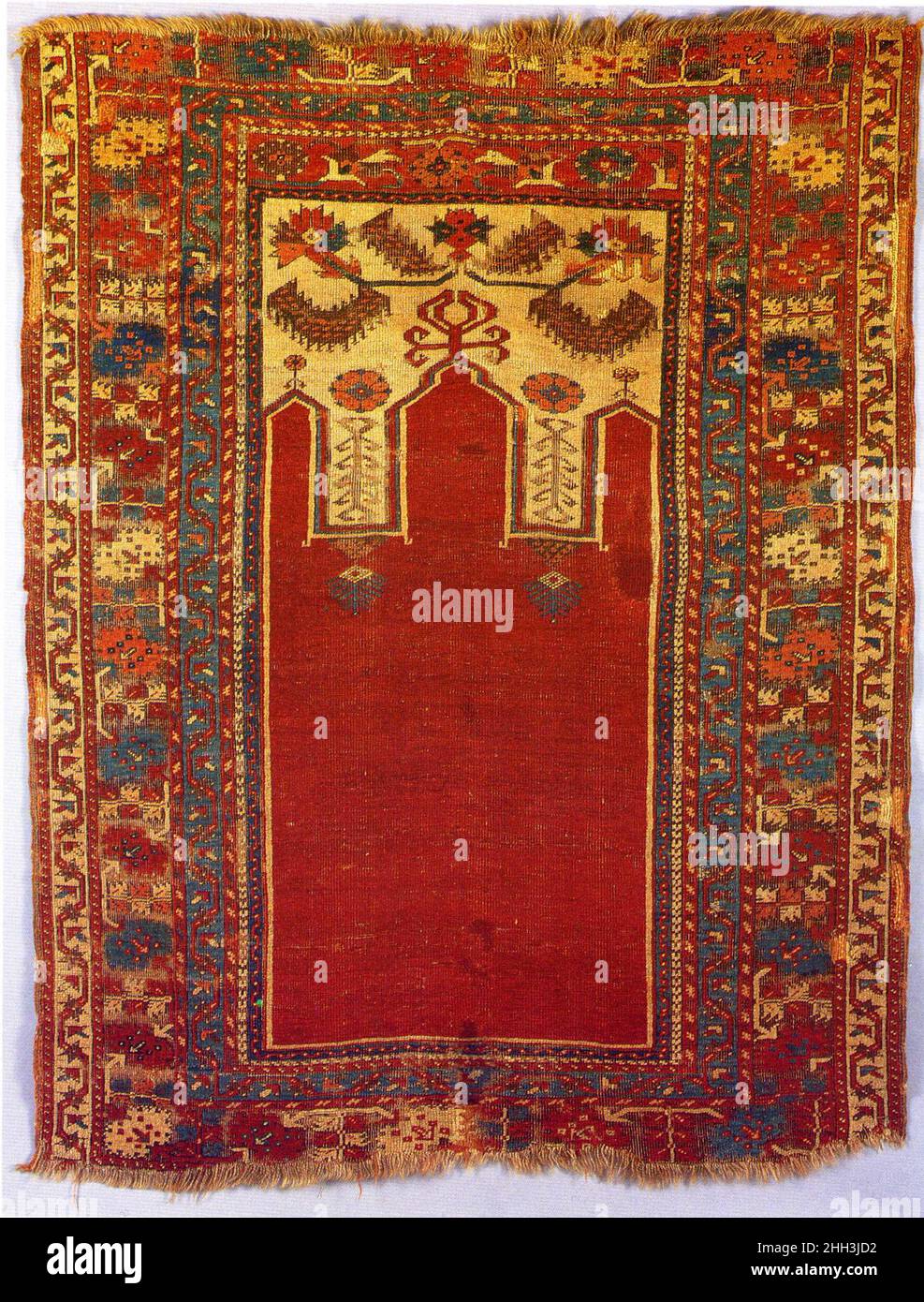 Prayer Rug with Triple Arch Design probably late 18th century Prayer