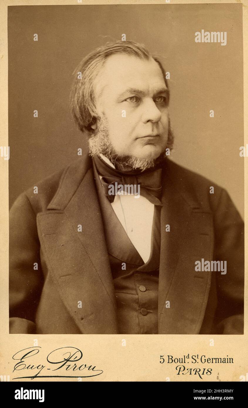 Portrait de Auguste Adolphe Lucien Trecul (1818-1896) botaniste francais Stock Photo