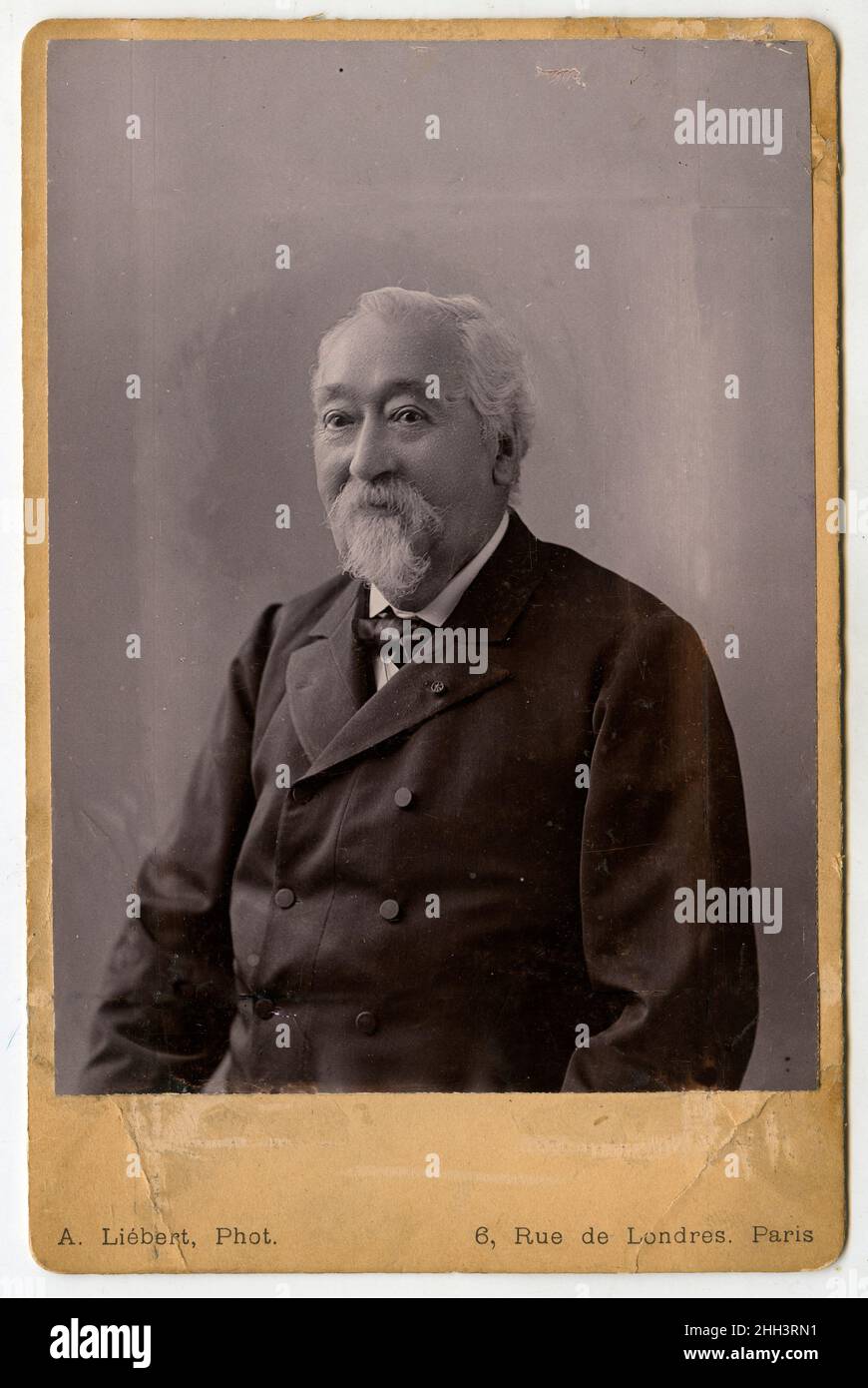 Portrait de Portrait de Jules Francois Emile Krantz (1817-1899), ingenieur et homme politique francais Stock Photo