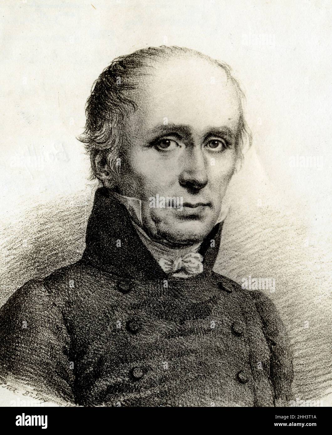Portrait de Charles Percier (1764-1838) architecte neoclassique francais Stock Photo