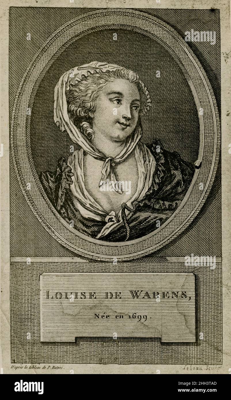 Portrait de Francoise Louise de Warens, Madame de Warens ou Louise