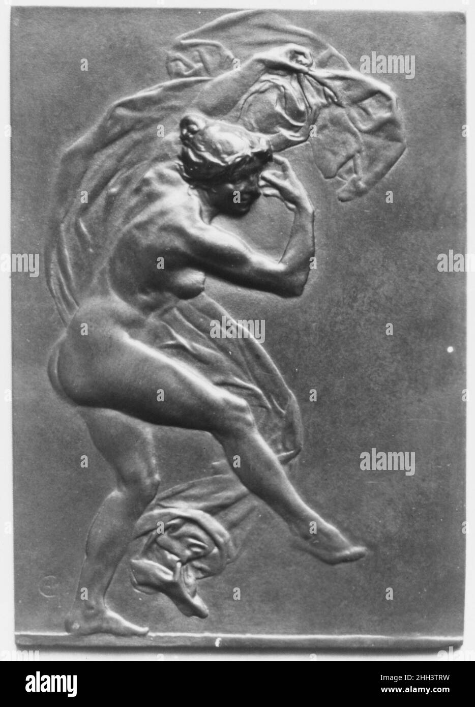 La Danse (one of a pair) before 1903 Alexandre-Louis-Marie Charpentier. La Danse (one of a pair)  188814 Artist: Alexandre-Louis-Marie Charpentier, French, Paris 1856?1909 Neuilly, La Danse (one of a pair), before 1903, Bronze, 5 3/8 ? 3 7/8 in. (13.7 ? 9.8 cm). The Metropolitan Museum of Art, New York. Gift of Victor D. Brenner, 1903 (03.7.23) Stock Photo