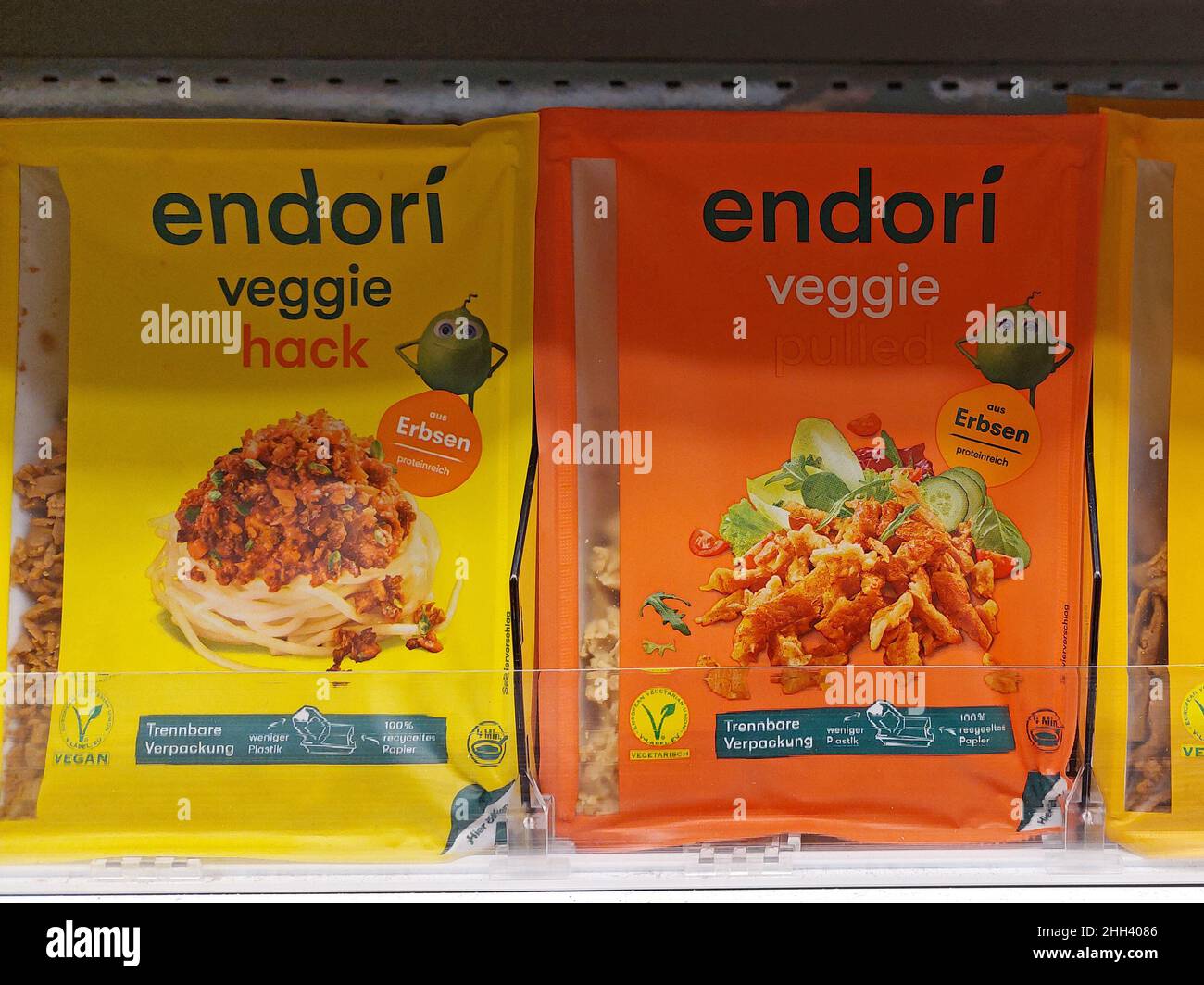 vegan meat substitute by endori in a supermarket Stock Photo Alamy