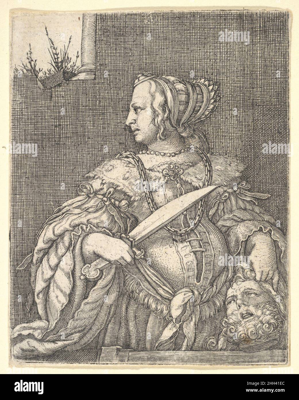 Judith ca. 1526 Barthel Beham German. Judith  415022 Stock Photo