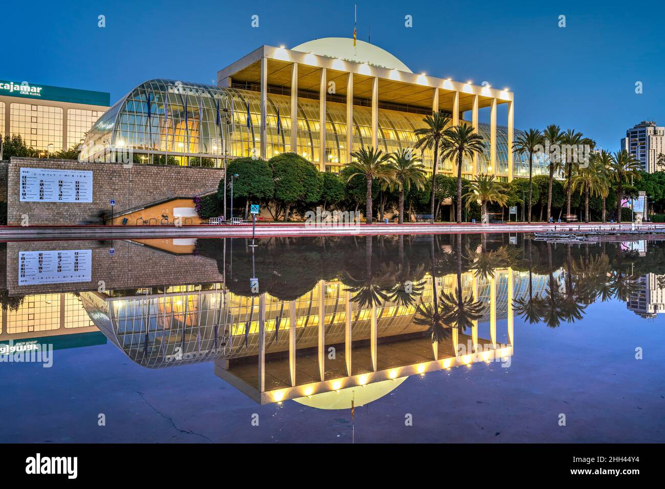 Palau de la Musica concert hall, Valencia, Valencian Community, Spain Stock Photo